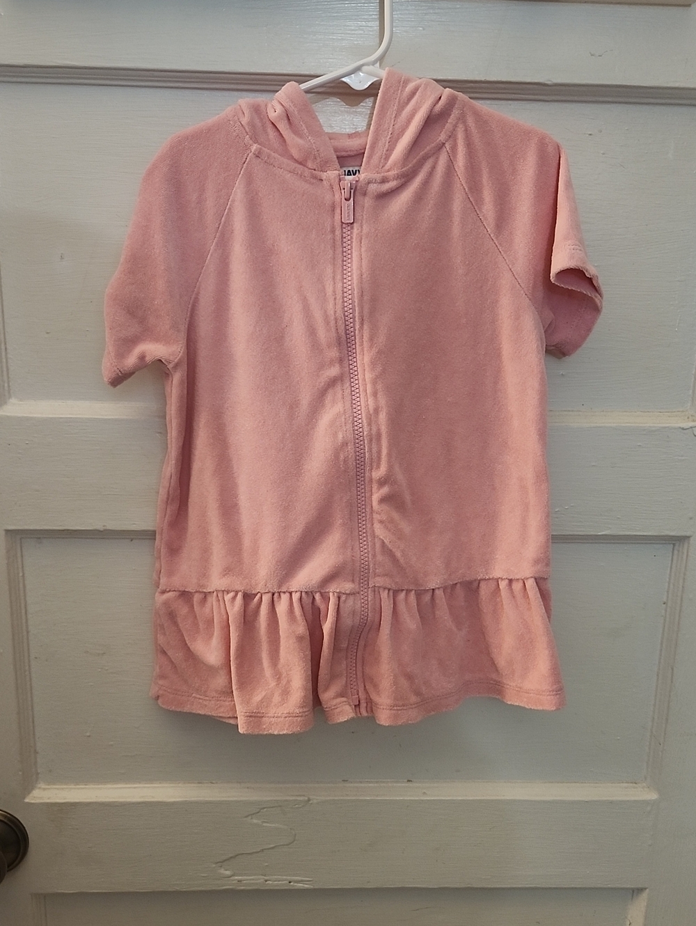 Old Navy Light Pink Terry Cover-up with Hood
